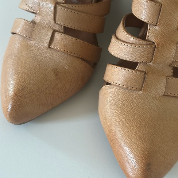 Jeffrey Campbell Ibiza Last Tan Wedge Sandal Booties with Cage Design - Picture 8 of 8